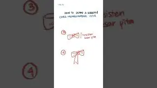 Tutorial: Cara Menggambar Pita 🎀 #digitaldrawing #howtodraw #ribbon #shorts #MKLAVFashionCourse