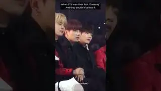 They shoked when they won their first daesang #btskpop #btsmember #btsarmy bts