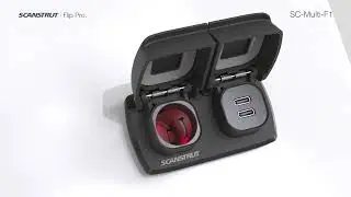 Scanstrut Flip Pro Multi USB C + C and 12V Power Socket
