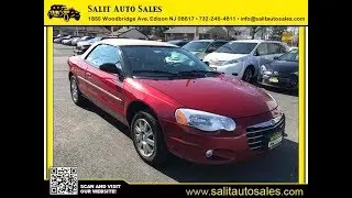 Salit Auto Sales - Red 2006 Chrysler Sebring Limited convertible