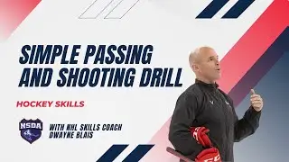 PRO HOCKEY TRAINING: Simple Passing and Shooting Drill