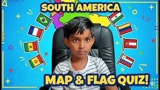 South America Countries & Flags Quiz | Geography Learning  #southamerica #countries #continents