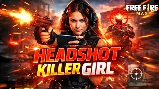Free Fire Headshot Killer Girl 🔥😱 | #freefire #freefiremax #gameplay #headshot #video
