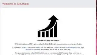 SEOmatic plugin overview