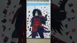 Colouring Madara Uchiha/ Pytho Drawing