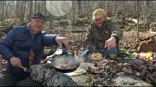 Бранч в стиле бушкрафт в горах с моим другом Филиппом #алабама #любительприроды #лесник #снаряжен...