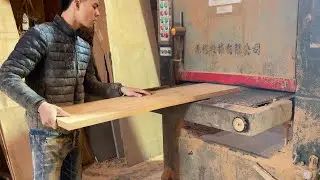 How Vietnam Young Carpenter Make Furniture with 1980 Wood Machines || Beautiful Simple Shoe Cabinet