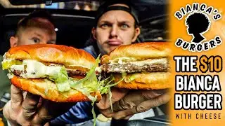 Eating $10 Bianca's Burgers in Revival Food Hall in Downtown Chicago