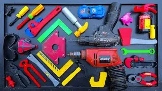 Collection of Repair Tools, Electric Dril, Grinding Machine, Hammer, Screwdriver, Nail Gun