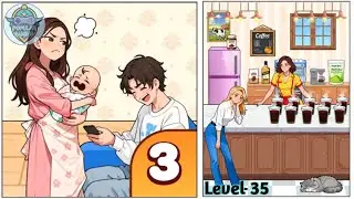 Brain Puzzle 3 Crazy Mind Level 35: Help The Barista Make 10 Different Coffees !Gameplay Solution