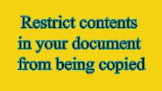 How to add security restrictions(password) to a PDF file in adobe acrobat