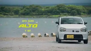 HA36S アルトF 5MT  軽マニュアル 排気音 LINE UPマフラー 県道36号笛吹市川三郷線　国道358号　精進ブルーライン　精進湖