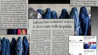 SHOCKING NEWS: Taliban Bans Women's Voices & Faces in Public | Global Outrage!