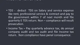 Compliance for Start up