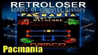 Pacmania // atari 520st // gameplay // 4k