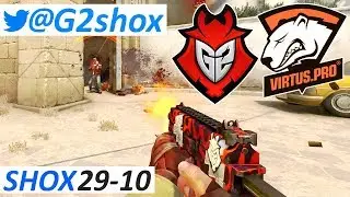 🇫🇷 shox 29-10 / G2 vs Virtus Pro - Dust2 / DreamHack Open Valencia 2018 Group B