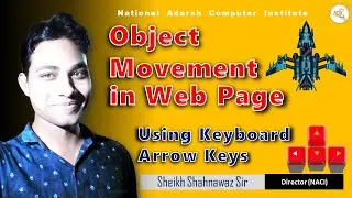 Move Objects with Arrow Keys Using JavaScript | HTML CSS JS Tutorial for Beginners
