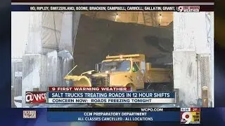 Salt trucks roll out to keep Tri-State roads clear