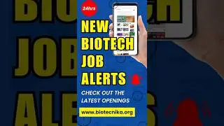 New Biotech Jobs Just Posted on Biotecnika &ndash; Last 24 Hours Only!