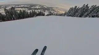 Top to bottom run Olympia slope Kvitfjell