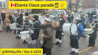 Yugan Participated in Santa Claus Parade Whitby 🇨🇦 Navy League Cadets Band Parade #santaclausparade