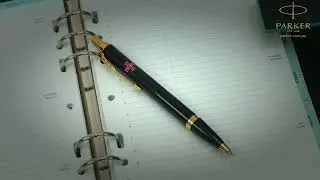Набір Parker IM ARMY Black GT BP Емблема ЗСУ (кулькова ручка + блокнот Parker) 22032b24 W0010u