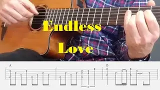 Endless love - Lionel Richie & Diana Ross - Fingerstyle Guitar Tutorial with tabs and chords