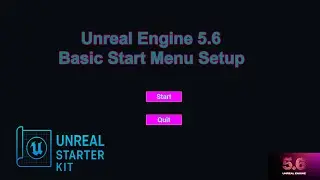 Unreal Engine 5.6 &ndash; Basic Start Menu with Widgets (Beginner Friendly)
