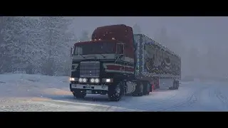 Freightliner FLB (DD60) ★ POV Driving ★ Christmas Gift delivery ★ American Truck Simulator ATS 2K60