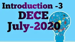 Introduction To DECE(IGNOU)-July 2020-ORSP