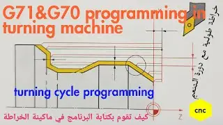 G71,G70 cycle programming.#G71_zyklus_in_drehmaschine_programmiern