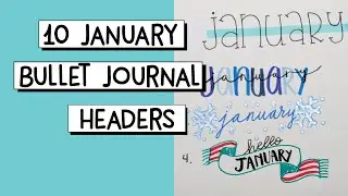 10 Easy January Bullet Journal / Bujo Headers