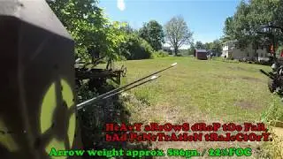 Heavy hunting arrows have bad trajectory? Drop too far?
