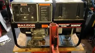 baldor powerchief pc50h 5000w generator frozen repair honda gx270 siezed repair