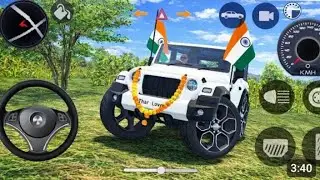 Mahindra Thar modified car drawing  !! 😈😈 Indian car simulator 3D game  !! Viral video 