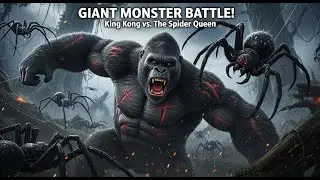 EPIC! GIANT MONSTER BATTLE! King Kong vs. The Spider Queen (CGI Short Film)