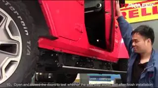 How to install JEEP Wrangler JK 4-door electric side step, YTpioneer teaches you how to install