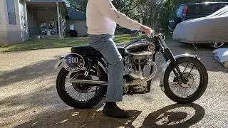 1963 Velocette MSS 500 Scrambler Start-Up