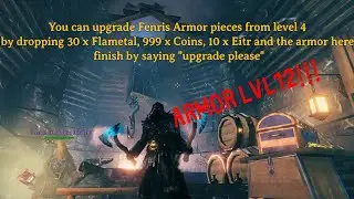 Valheim - Blacksmith on top of the mountain upgrades my  Fenris gear to lvl12!