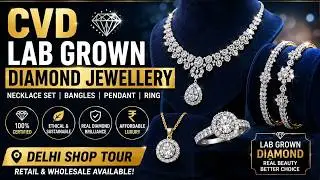 CVD Necklace Set, Bangles, Pendant and Ring | Lab Grown Diamond Jewellery Shop in Delhi #trending