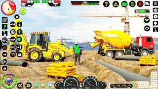 Real Road Tunnel Construction Simulator - Highway Builder Excavator Trucks 3D - Android Gameplay