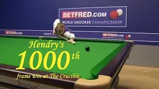 Hendry's 1000th Frame Win At The Crucible - 140 Total Clearance!