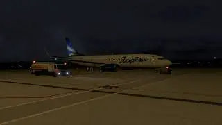 X-PLANE 11 | BOEING 737-800 Запуск двигателей и взлет из Аэропорта Минск