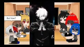 MHA/BNHA react to deku as gojo satoru[AU]