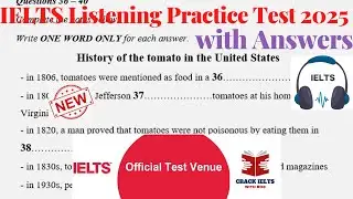 Фактический тест IELTS Listening 2025 с ответами | Экзамен за ноябрь