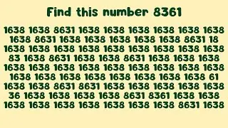 This Simple Puzzle Breaks Your Brain | Find 8361