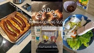 London home cooking vlog Summer Vol.2 || Toad in the hole | Summer rolls | Matcha latte