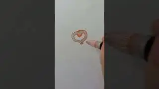 АСМР, Маркер оранж + серебристый, Outline Markers,  #art #diy #satisfying #drawing #asmr #markers