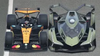 McLaren F1 2025 vs Lamborghini Lambo V12 Vision Gran Turismo at Monza