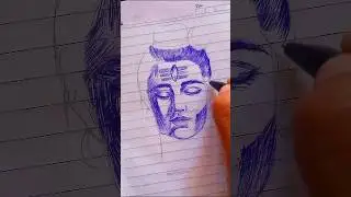 #mahadev #ballpenart #shiv #shiva #bholenath #mahakal #god #hindugod #pendrawing #visualart #hindu